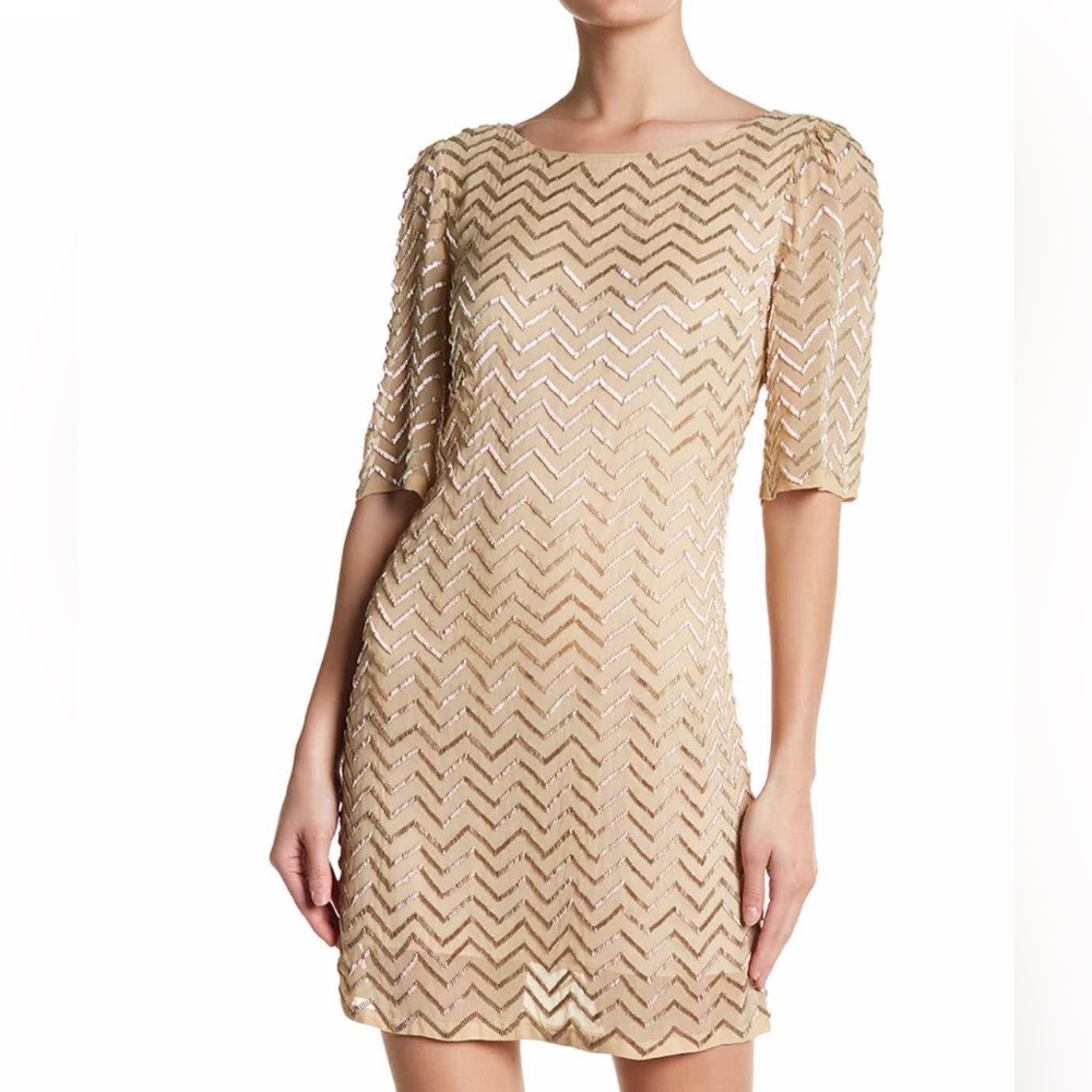Alice + Olivia Harlow embellished tunic dress. NWT